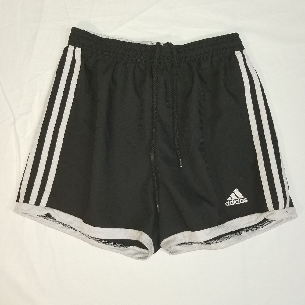 Adidas girl sigh small black running shorts block